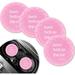 4 PCS Car Coasters for Cup Holders Cup Holder Insert Anti-Slip Silicone Cup Holder Car Coasters Interior Accessories for Women Fit Most Cars (Pink / 4PCS)