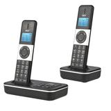 Dcenta D1002 TAM-D 2-Handset Cordless Phone with Answering Machine Caller ID Call Waiting Backlit Display Support 16 Languages Cordless Telephone for Office Home Conference