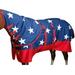 24HI 66 Hilason 1200D Waterproof Horse Hood Blanket Belly Wrap American Flag