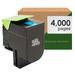 Remanufactured Print.Save.Repeat. Lexmark 701XC Cyan Extra High Yield Toner Cartridge for CS510 [4 000 Pages]