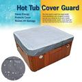 BCLONG Hot Tub Spa Cover Cap Guard Waterproof Silver Coated Dustproof Waterproof