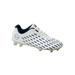 Sanviglor Men s Football Shoes Firm Ground Athletic Shoe Lace Up Soccer Cleats Running Breathable Lightweight Trainers Non-slip Training White 11.5