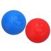 HOMEMAXS 2pcs Massage Ball Massage Lacrosse Balls Deep Muscle Relaxation Yoga Fitness Ball Full Body Massage Ball (Red and Blue)