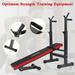 Motor Genic Adjustable Weight Bench Folding Bench Press w/Barbell Rack Pec workout