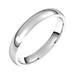 925 Sterling Silver Half Round 3mm Comfort fit Lightweight Half Round Comfort Fit Light Band Size 8.5 Jewelry Gifts for
