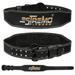 ESTREMO Weightlifting Belt - Genuine Leather 4 inches Wide Back Support Belt. Adjustable with Steel Buckle. Ideal for Gym and Lifting. Lower Back Support for Men and Women- Black
