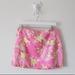 Lilly Pulitzer Skirts | Lily Pulitzer Tulip Floral Ruffle Hem Mini Skirt | Color: Pink/Yellow | Size: 6