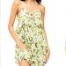 Free People Dresses | *Nwt Free People Take Me With You Ruffle Mini Dress. Size L | Color: Green/White | Size: L