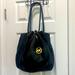 Michael Kors Accessories | Micheal Kors Black Leather Shoulder Bag | Color: Black/Gold | Size: Os