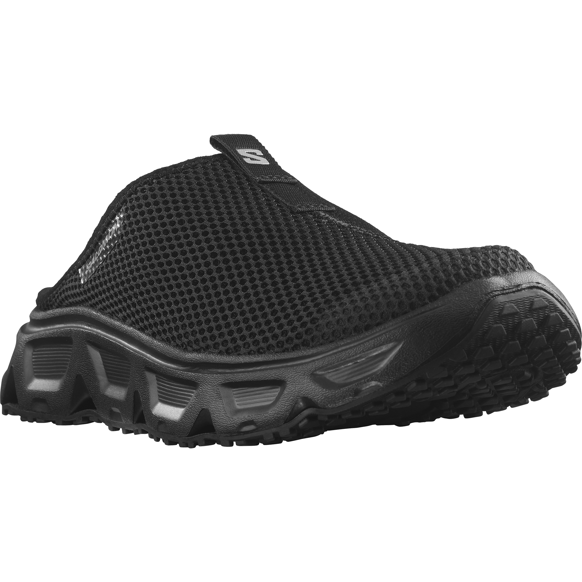 Badesandale SALOMON "REELAX SLIDE 6.0", Herren, Gr. 46, schwarz, Textil, Schuhe Clog, Erholungsschuhe