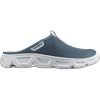 Badesandale SALOMON "REELAX SLIDE 6.0", Gr. 44, blau (rauchblau), Textil, sportlich, Schuhe Clog, Erholungsschuhe
