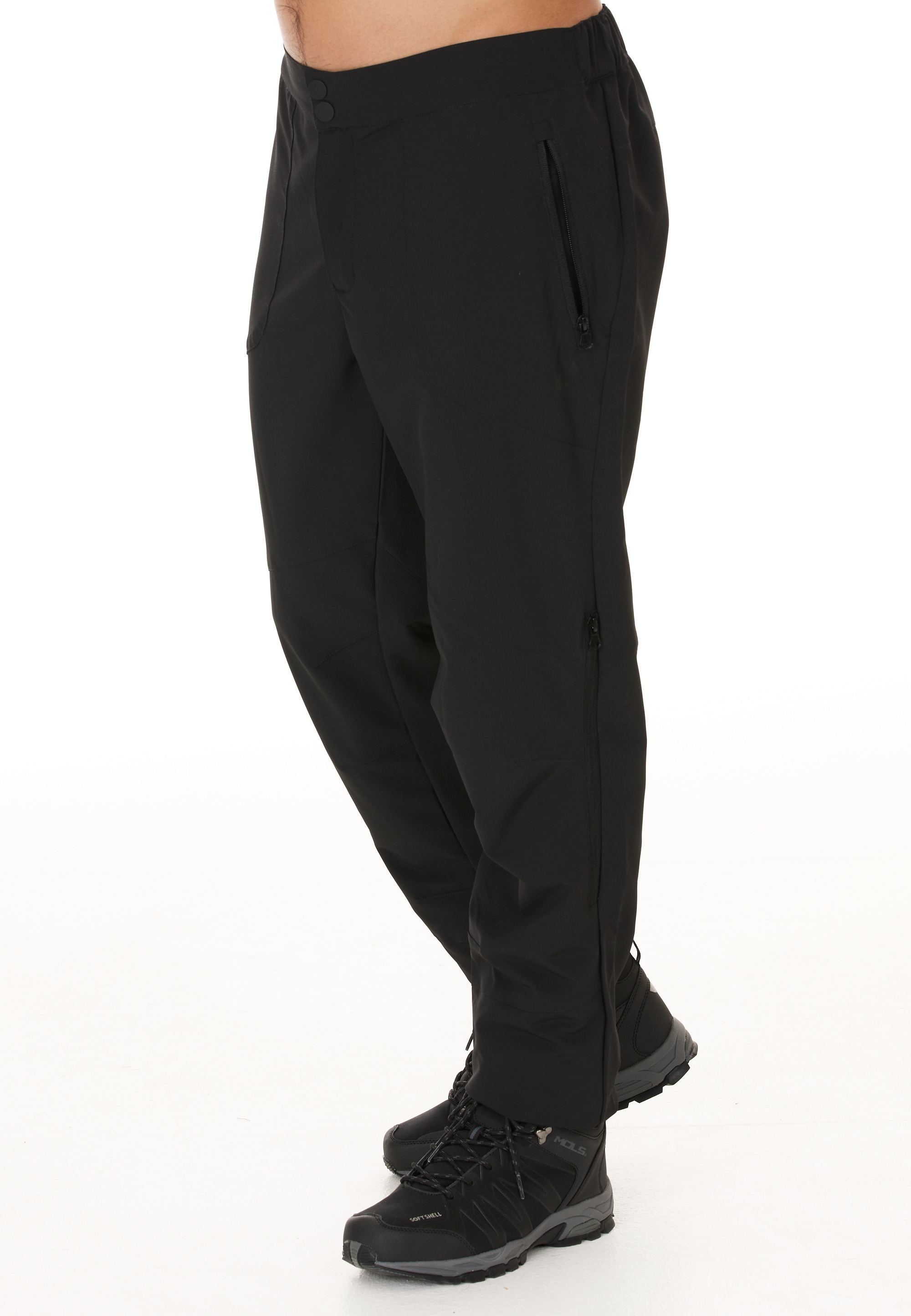 Softshellhose WHISTLER "Saldon", Herren, Gr. XL, US-Größen, schwarz, 100% Polyester, unifarben, Casual, Hosen, mit Belüftungsschlitzen