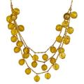 Kate Spade Jewelry | Kate Spade 2009 Holiday Collection Layered Citrine Yellow Vintage Bead Necklace | Color: Gold/Yellow | Size: Os
