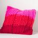 Anthropologie Bedding | Anthropologie Chunky Knit Wool Pink Pillow 22” New | Color: Pink/Red | Size: Os