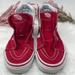 Vans Shoes | Euc Unisex Vans Sk8- Hi Red Skateboard Shoe Size Men 6.5/Women 8.0 | Color: Red | Size: 8