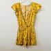 American Eagle Outfitters Dresses | American Eagle Outfitters Yellow Floral Mini Dress | Color: White/Yellow | Size: S