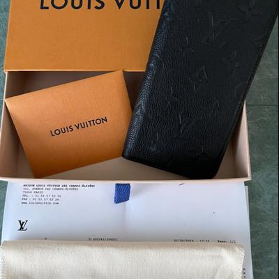 Louis Vuitton Cell Phones & Accessories | Authentic Louis Vuitton Folio | Color: Black | Size: 6 1/2 X 3 1/2. Fits Iphone Xr