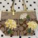 Coach Bags | Euc Authentic Coach Tan Logo Tote With Flower Appliqus | Color: Gold/Tan | Size: Os