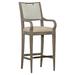 Fairfield Chair Reece 31" Bar Stool Wood/Upholstered in Gray | 48.25 H x 20.5 W x 23.25 D in | Wayfair 8853-06_9953 76_Hazelnut