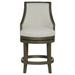 Fairfield Chair Robroy 26" Counter Stool Wood/Upholstered in Gray/Brown | 42.5 H x 24.5 W x 24.5 D in | Wayfair 2000-C7_9953 62_AlmondBuff