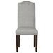 Fairfield Chair Lasso Side Chair Wood/Upholstered in Gray/Brown | 41.25 H x 18.5 W x 24 D in | Wayfair 8857-05_3156 72_Walnut