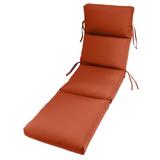 Latitude Run® Indoor/Outdoor Sunbrella Chaise Cushion in Orange/Red | 5 H x 22 W in | Wayfair LDER5026 42585067