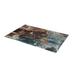 Blue/Brown 79 x 39 x 0.31 in Area Rug - East Urban Home Foster Abstract Machine Woven Area Rug in Brown/Blue/Gray | 79 H x 39 W x 0.31 D in | Wayfair