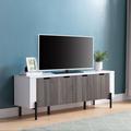 Latitude Run® Raveaux TV Stand for TVs up to 65" Wood in Brown | 22 H x 60 W x 15.5 D in | Wayfair 6D28D72D753A4AC7B36C58F9B00ACFF1