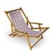 Foundry Select Peightyn Reclining Deck Chair Manufactured Wood in Brown/Indigo | 32 H x 24 W x 45 D in | Wayfair DE153A4508104F4CBE211A2ABA3626CC