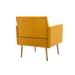 Reading Chair - Arm Chair - Armchair - Everly Quinn Upholstered Armchair, Arm Chair, Accent Chair, Bedroom Chair, Reading Chair Velvet in Yellow | Wayfair