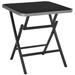 Latitude Run® Folding Dining Table Glass/Metal in Black | 29 H x 27.5 W x 27.5 D in | Outdoor Dining | Wayfair A1D8193CD2BB4D45B9FA3D901B47F080