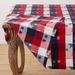 Hokku Designs Multicolored Plaid & Star Patriotic Holiday Tablecloth 50"W X 70"L Cotton Blend in Black/Red | 70 W x 70 D in | Wayfair