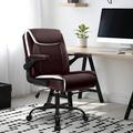 Inbox Zero Huugo Ergonomic Executive Chair Upholstered in Gray/Black/Brown | 25.5 W x 25.5 D in | Wayfair 0BAD5AB1EBD64357ACBC194A14E95E30