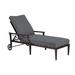 Woodard Andover 84" Long Reclining Single Chaise Lounge w/ Cushion Metal in Brown | Outdoor Furniture | Wayfair 51M470-48-24T