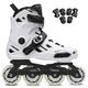 LQQ Adult Outdoor Professional Inline Skates Roller Skates For Men And Women Roller Skates Professional Inline Skates,2 Colors (Color : White, Size : 40 EU/7.5 US/6.5 UK/25cm JP)