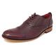 Mens Leather Lined Smart Lace Up Oxford Brogues Shoes Oxblood Burgundy 9