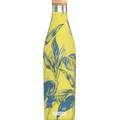 SIGG - Insulated Water Bottle - Meridian - Leakproof - Extra Slim - BPA Free - Plastic Free - Double Walled 18/8 Stainless Steel - Bamboo Screw Top - Yellow - 0.5 L