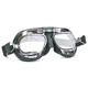 HDM Halcyon MK49 Leather Motorcycle Goggles for Open Face Helmets (Green Leather)