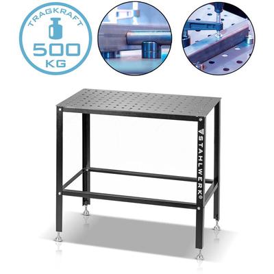 Schweißtisch 500 kg Tragkraft und 3 mm Arbeitsplatte 91,5 x 46 x 90 cm - Stahlwerk