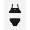 DKNY Girls Logo Bikini In Black Size 5 Yrs