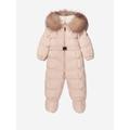 Moncler Enfant Baby Girls Down Padded New Jean Snowsuit Size 6 - 9 Mths