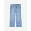 Chloé Girls Organic Cotton Denim Trousers In Blue Size 6 Yrs