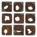 Uttermost 9 Piece Wall Décor Set, Wood in Brown | 1.6 H x 15.75 W x 15.75 D in | Wayfair 04349