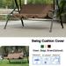 Brrnoo Patio Swing Cushion Cover Waterproof Swing Seat Cover Replacement Outdoor Bench Cushion Covers Chair Protection for 3 Seater Swing Seat - 150X50X10cm