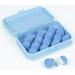 Duvet Clips Fasteners - 16Pcs Mushroom Duvet Cover Clips One Key to Unlock Comforter Clips Non Slip Duvet Cover Holding Clips Keeps Comforter from Shifting (Blue)