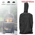 Outdoor Chimney Charcoal Bread Pizza Oven BBQ Grill Protective Waterproof Cover Heavy Duty 165*45*65cm