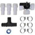 Anself 3-Way Valve Bypass Kit Pool Heater Replacement Parts Connected with 1.3 inch or 1.5 inch Hoses for Swimming Pool Solar Heating System