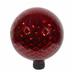Echo Valley Glass Gazing Globe for Yard and Garden Decoration Red Diamond Embossed 10