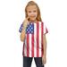 American Flags Kids Toddler Children Unisex Spring Summer Active Fashion Daily Daily Indoor Outdoor Print Short Sleeve American Tshirt Clothing 4Th Of July Tops Shirt Blue 110