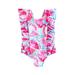 Pimfylm Baby Girls Swimwear Baby Toddler Girls Hoodie Swim Beach Cover Up Dress Comfort Pink 18-24 Months